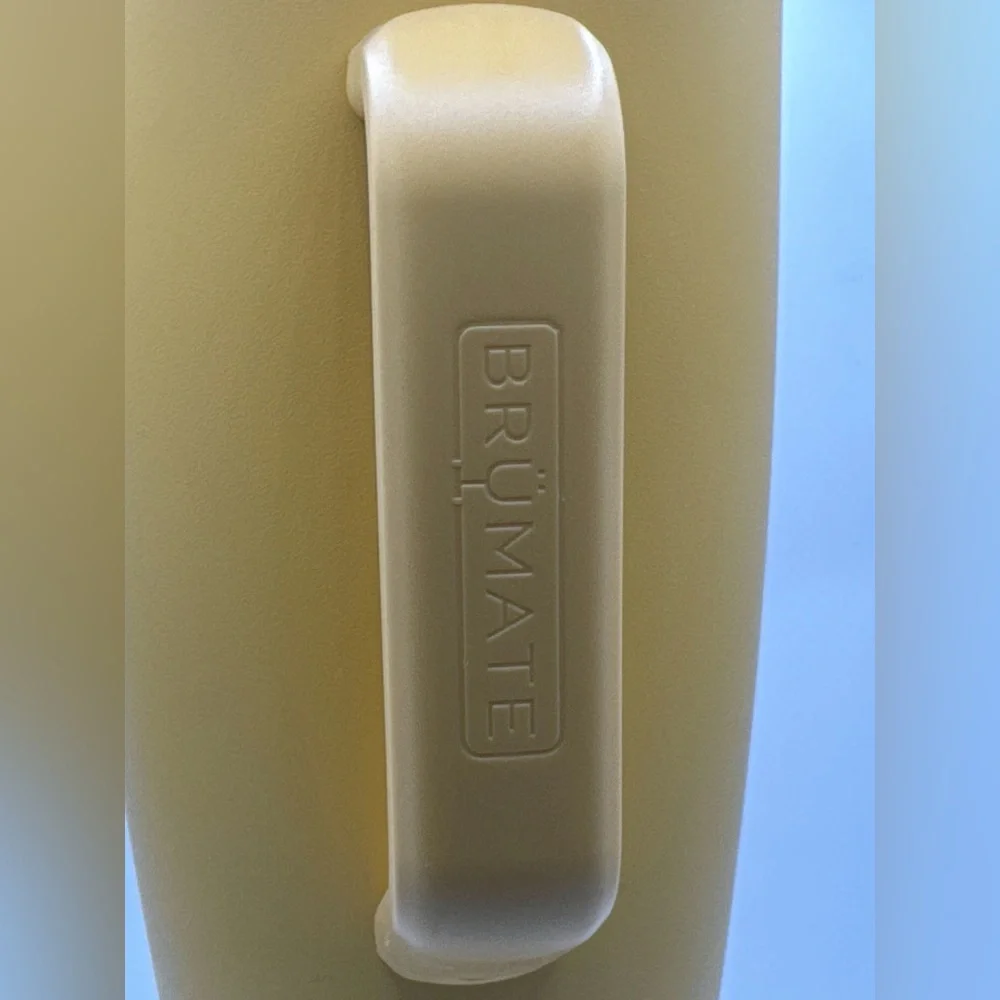 BrüMate Insulated Tumbler w/ Handle & Straw Mustard Yellow - Picture 3 of 3